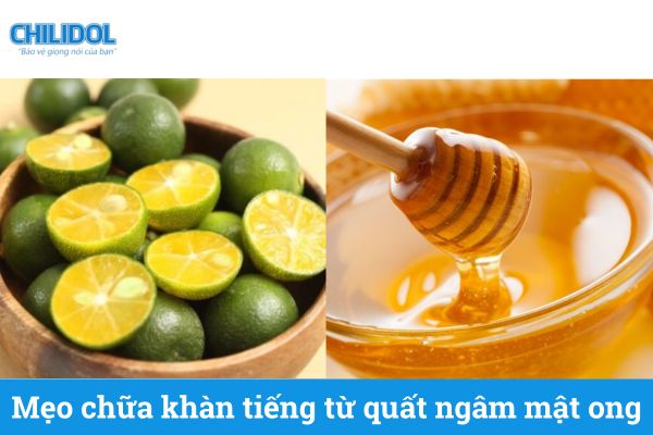 Mẹo chữa khàn tiếng từ quất ngâm mật ong