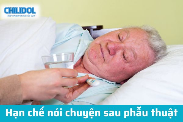 Hạn chế nói chuyện sau phẫu thuật hạt xơ