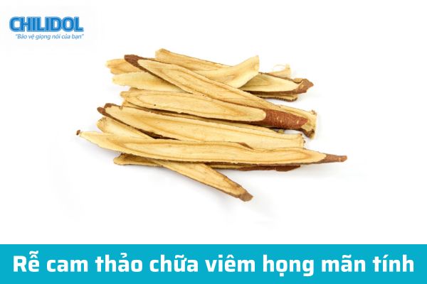 Chữa viêm họng mãn tính từ rễ cây cam thảo