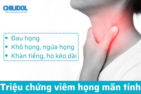 Triệu chứng viêm họng mãn tính