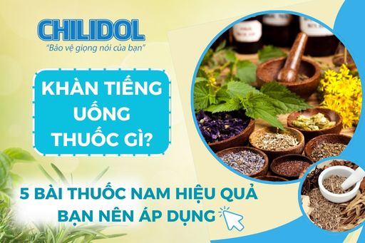 KHÀN TIẾNG UỐNG THUỐC GÌ?? 5 BÀI THUỐC NAM HIỆU QUẢ BẠN NÊN ÁP DỤNG